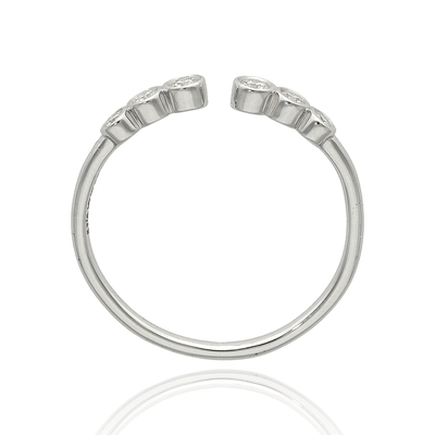 Fehér arany gyűrű 53-as méret (B35122_3I)